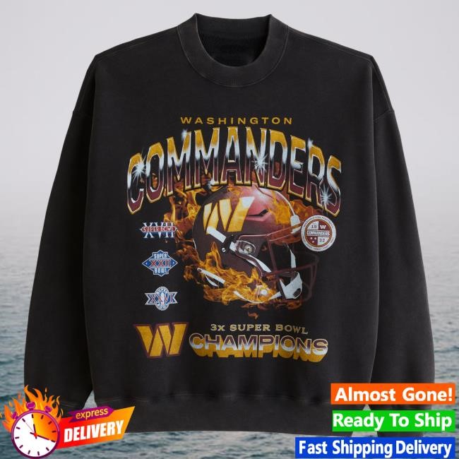 Official Abercrombie And Fitch Store Washington Commanders Graphic Crewneck Sweatshirt NFL by Abercrombie
