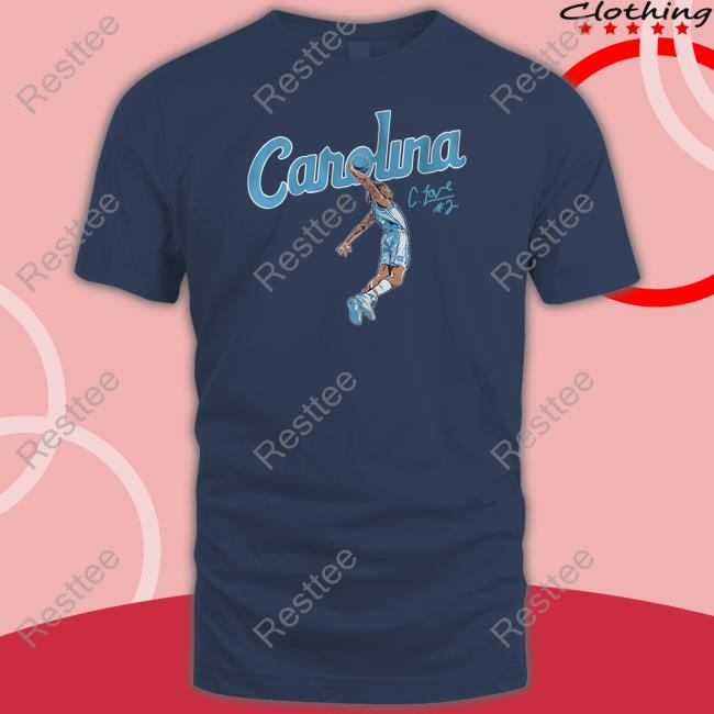 Unc Basketball Carolina Caleb Love Dunk Tee Shirt