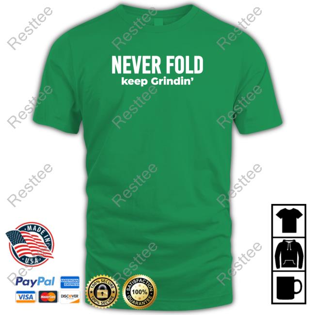 Official Miles Sanders Never Fold Keep Grindin' T Shirt