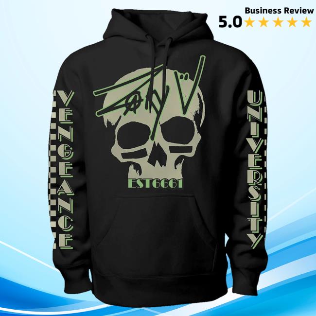 Official Zacky Vengeance Clothing Vengeance University Check Your Head Pullover Hoodie Zacky V