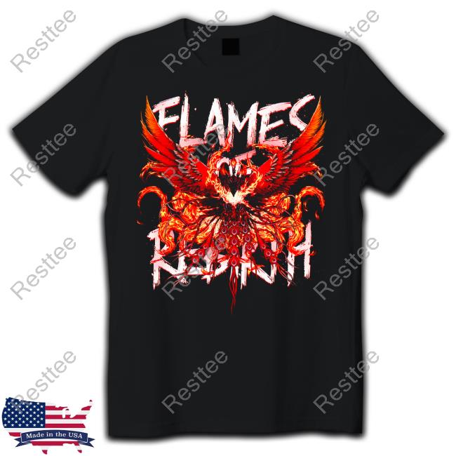 Final Fantasy XVI Flames Of Rebirth T Shirt Amiami Merch Final Fantasy XVI Flames Of Rebirth Tee Shirt