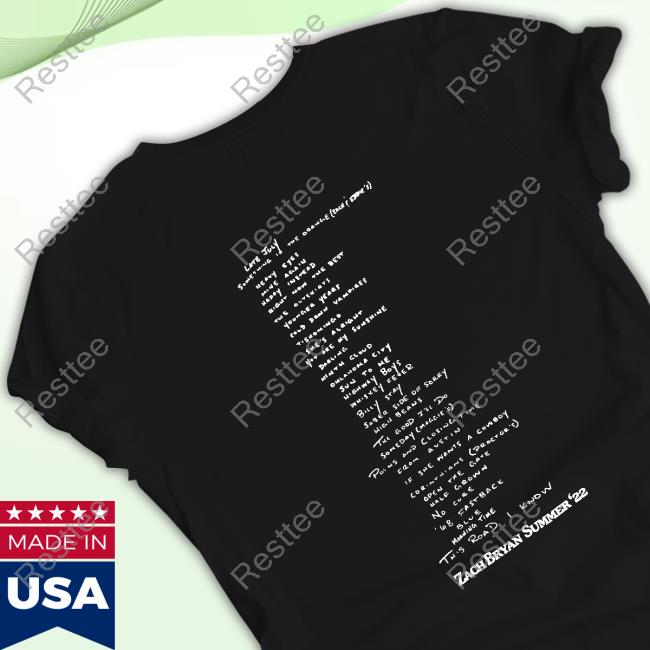 Zach Bryan's American Heartbreak & Summertime Blues Tee Zach Bryan's Merch American Heartbreak & Summertime Blues T-Shirt