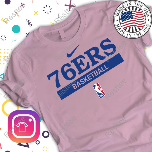 76ers Basketball Shirt White Official Nba Store Philadelphia 76ers 2022/23 Legend On-Court Practice Performance T Shirt