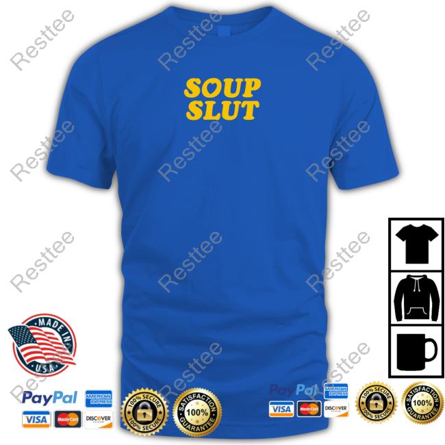 The Try Guys Shop Merch Yellow Soup Slut Crewneck Sweatshirt