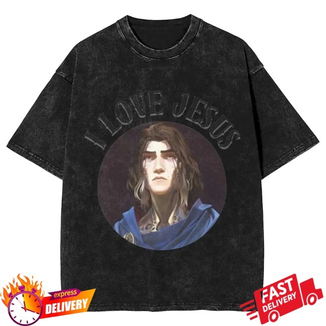 Official Arcane Viktor I Love Jesus Tee Shirt - Arcane