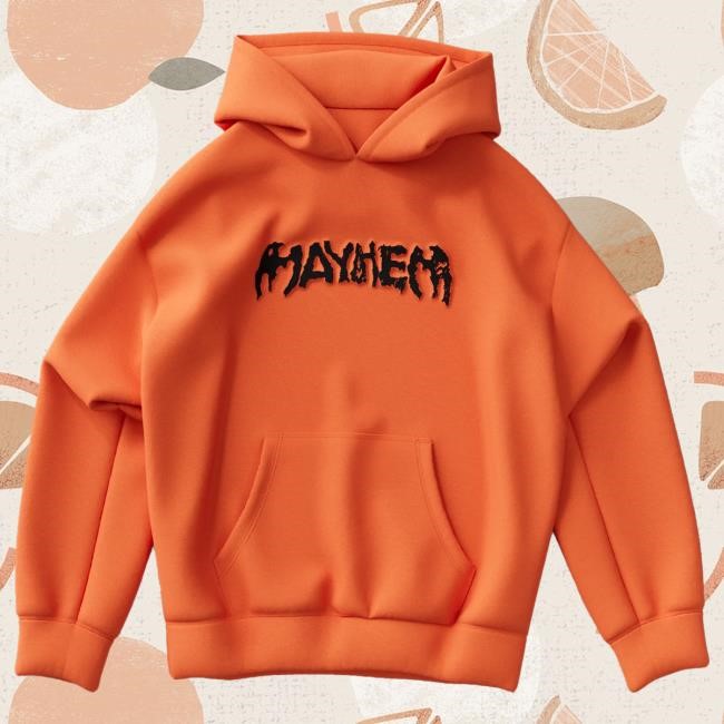 Official Lady Gaga Merch Store Lady Gaga MAYHEM Orange Logo Hoody Ladygaga