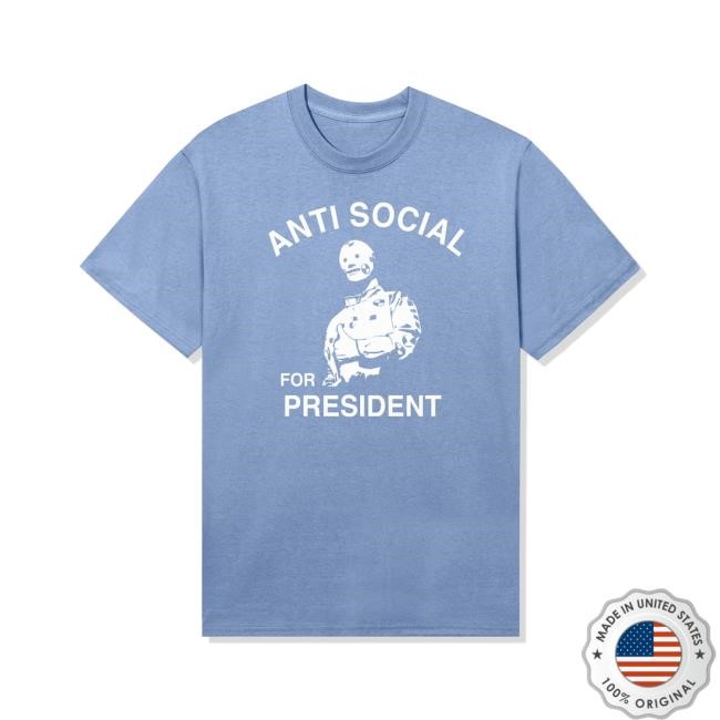 Anti Social 4 Prez New Shirt - Lt Blue - AntiSocialSocialClub