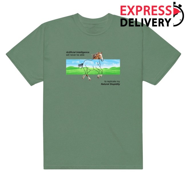 Gotfunnymerch Ai Can Never Replicate My Natural Stupidity Unisex Tee Shirt