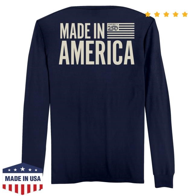 Breathable Made In America Men's Long Sleeve America250 Community Gear Rugged America250 Made In America Men's Long Sleeve Heritage Build