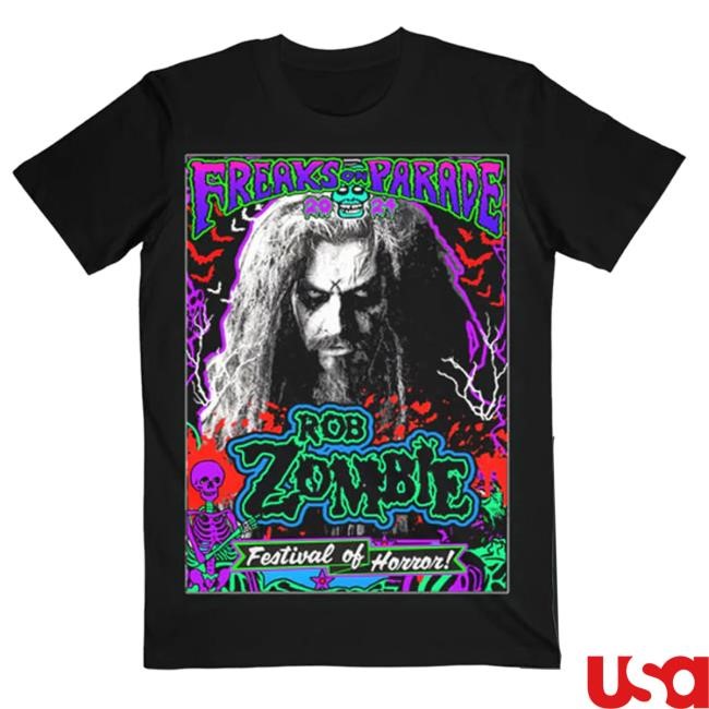 Rob Zombie Festival Of Horror 2024 Itin New Shirt Rob Zombie Merch