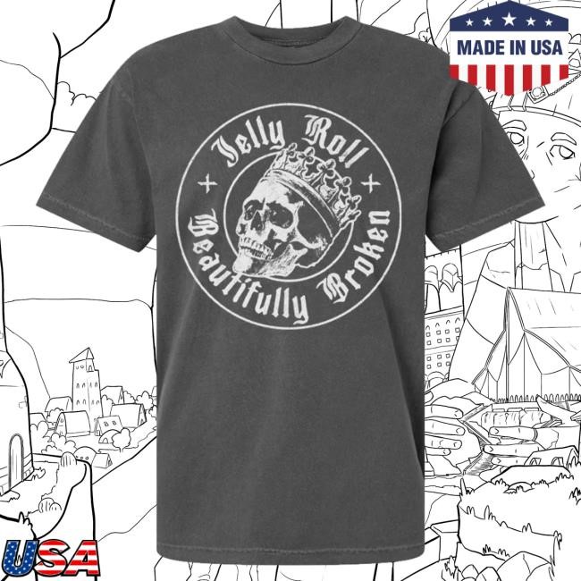 Official Jelly Roll Merch Store Jelly Roll Faded Skull Hot Shirt