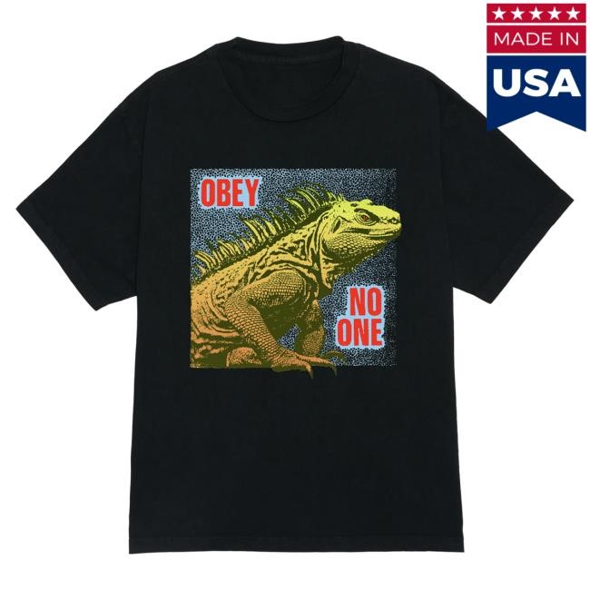 Official Obey Clothing No One Reptile Pigment Box Tee