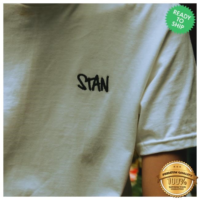 Official Eminem Shop Stan Embroidered White Tshirt Slim Shady