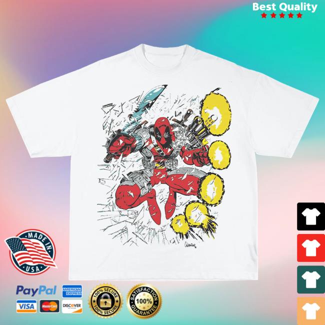 Deadpool Tee Shirt White By Sergio Calabasas