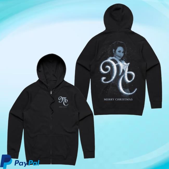 Mariah Carey Official Christmas Time Tour Merch Zip Up Hoodie