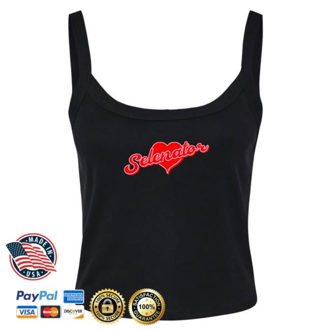 Official Selena Gomez Selenator Black Heart Tank New Shirt