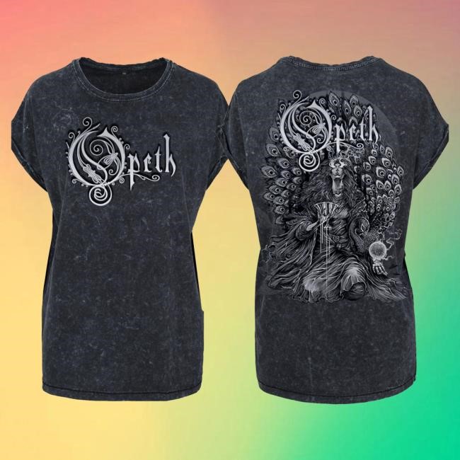 Official Opeth Merch Opeth - 'Sorceress '24' Girls Acid Wash Shirt