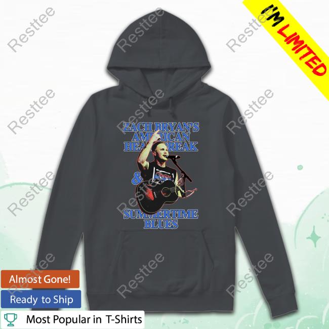 Zach Bryan's American Heartbreak & Summertime Blues Tee Official Zach Bryan's American Heartbreak & Summertime Blues T-Shirt