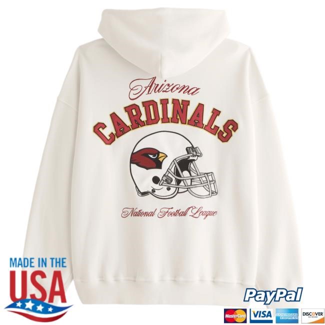 Official Abercrombie And Fitch Arizona Cardinals Graphic Attractive Hoodie NFL by Abercrombie