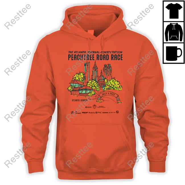 2023 AJC Peachtree Road Race T-Shirt The Atlanta Journal Constitution 2023 Crewneck Sweatshirt