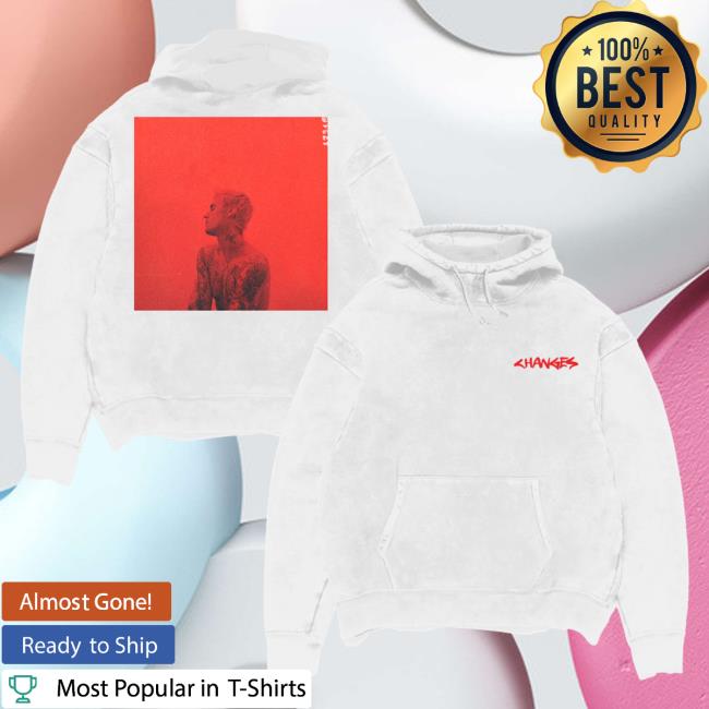 Official Justin Bieber Merch Store Shop Justin Bieber Changes Cover T-Shirt JustinBieber Apparel Clothing