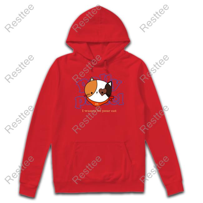 Polly Pastel Cat Hooded Sweatshirt Aikop Merch Polly Pastel Cat Sweatshirt Aikop Merch