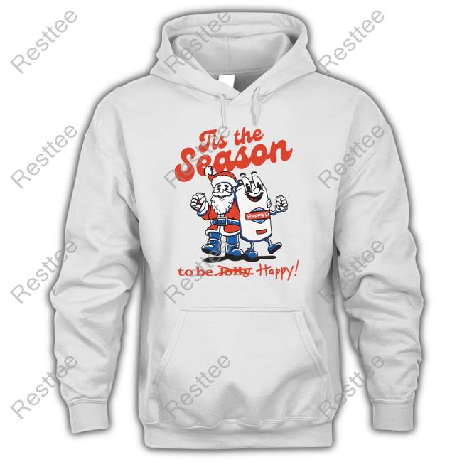 Official Happy Dad Merch Holiday Tis The Season White Tee Shirt