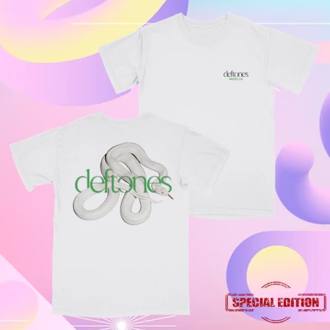 Official Deftones Store interlaced snake logo Shirts