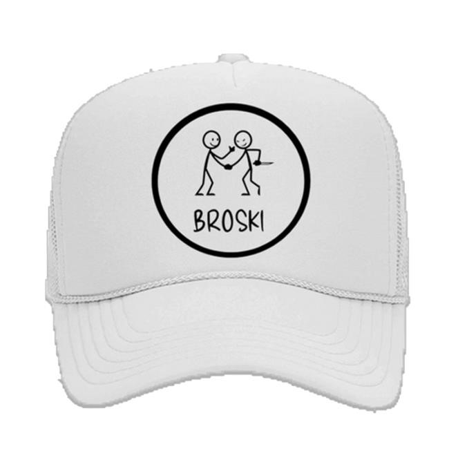 Apparel Joyner Lucas Merch Shop Broski White Trucker Classic Hat Apparel Joyner Lucas Merch Shop Broski White Trucker Cap