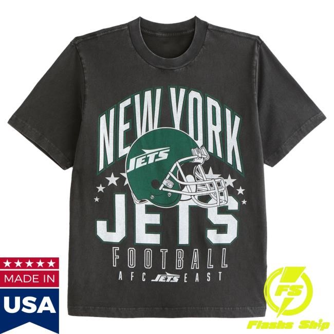 Official Abercrombie And Fitch Clothing New York Jets Vintage-Inspired Graphic Shirt NFL by Abercrombie