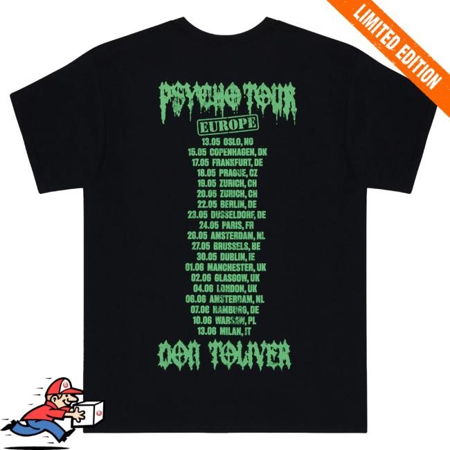 Don Toliver 2026 Psycho Tour Window Tee Venue Merch