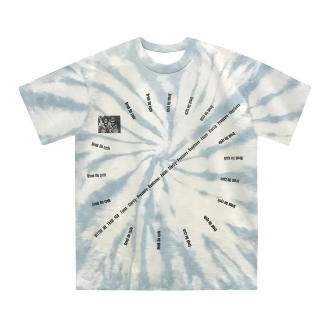 Break The Cycle Tie Dye New Shirt Big Sean | Official Store Break The Cycle Tie Dye Short Sleeve Shirt Big Sean | Official Store