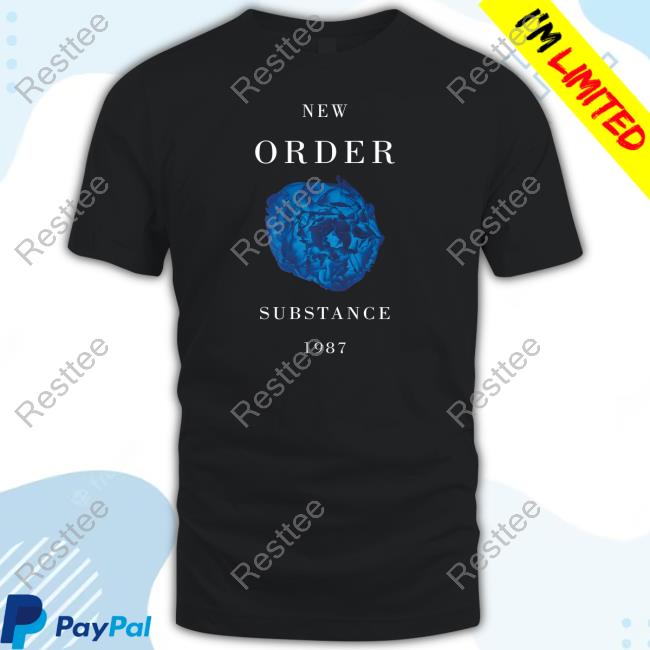 Official New Order Merch Substance 1987 New Order Hooded