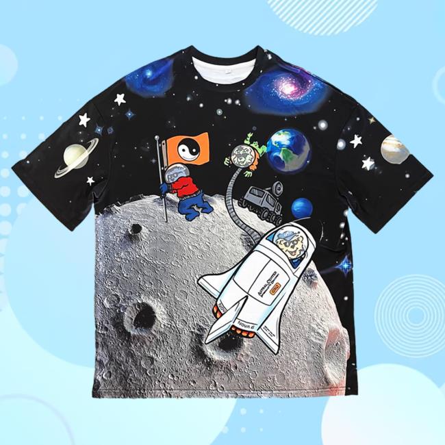 Official My Name Is Griz Merch Shop Space Camp Cosmic Explorer All Over Print T-Shirts MynameisGriz Store 3D Aop