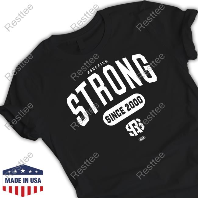 ShopAEW Roderick Strong - Since 2000 Tee