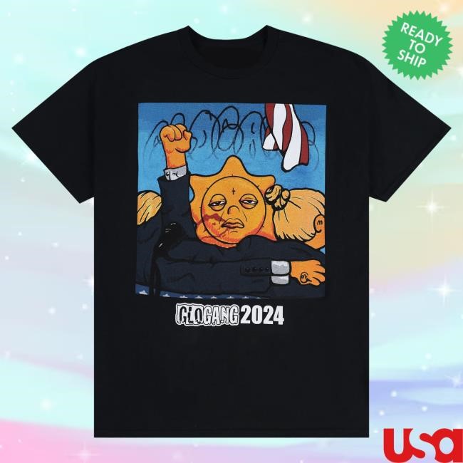 Official Glo Gang Merch Store Glo Gang For President Glomerica Tshirt (Black) GloGang