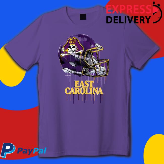 East Carolina Pirates Original Dripping Football Helmet Shirt 2022