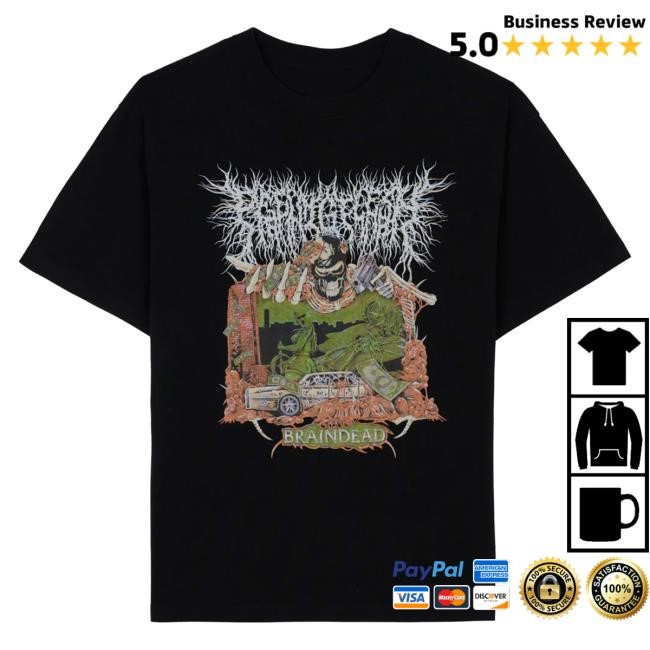 Brain Dead x Peeling Flesh Sound & Fury 2025 Hot Shirt - Black