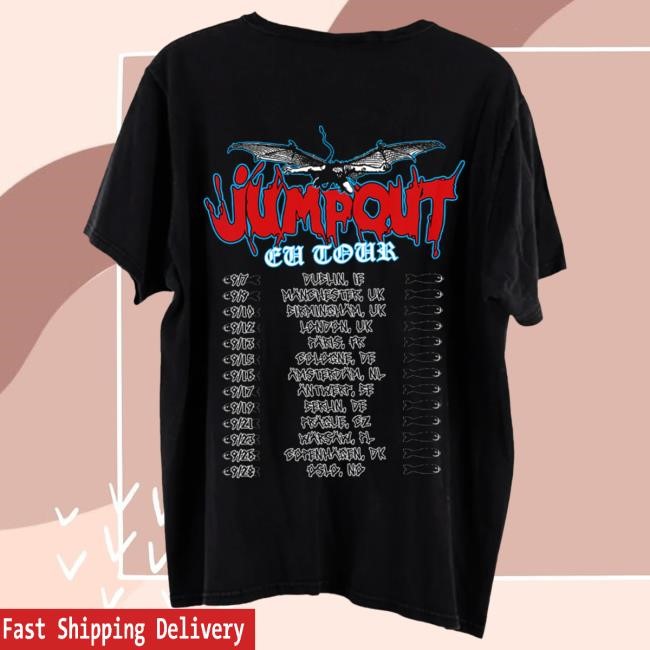 Official Osamason Merch Store Shop OsamaSon 25 Jumpout Dog EU Black Tour T Shirt