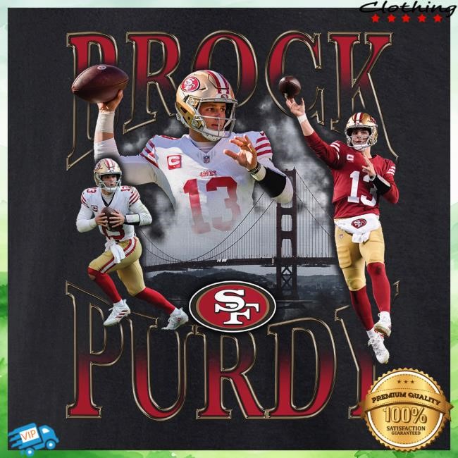 49ers NFL Football Notorious Brock Purdy tee built for game day fan momentum Notorious Brock Purdy 49ers NFL Football T-Shirt for stadium confidence mode