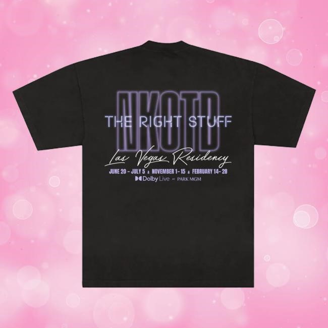 Official New Kids On The Block Merch Store The Right Stuff Residency Shirt Nkotb