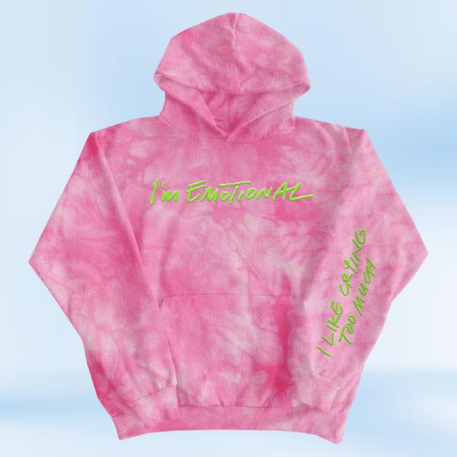 Official Anne-Marie Merch Store Anne Marie Im Emotional Tie Dye Hoodies Pink Anne - Marie Apparel Clothing Shop AnneMarie