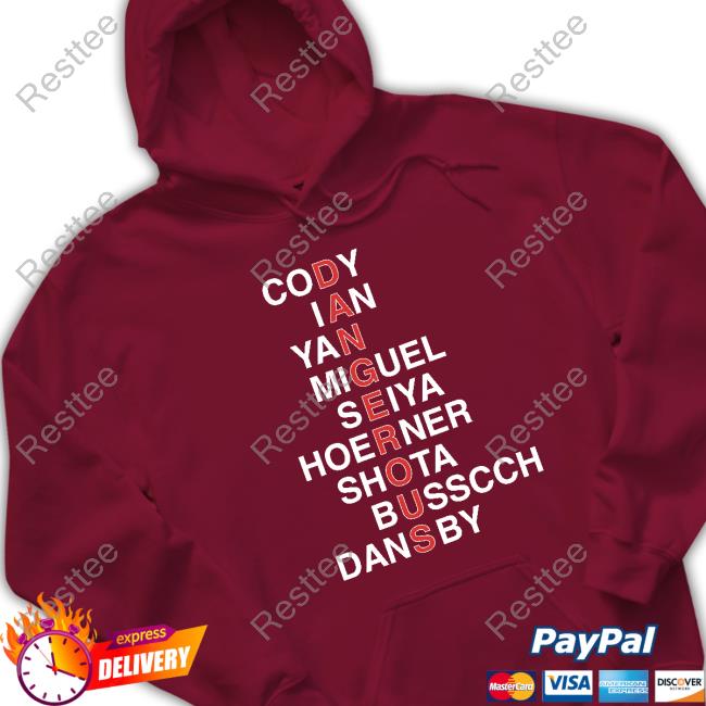 Obvious Shirts Cody Ian Yan Miguel Seiya Hoerner Shota Busscch Dansby Hot Shirt Official Obvious Shirts Cody Ian Yan Miguel Seiya Hoerner Shota Busscch Dansby Dangerous Tees
