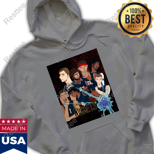 Denver Nuggets Shirts Jujutsu Kaisen JJK Denver Nuggets Long Sleeved T Shirt
