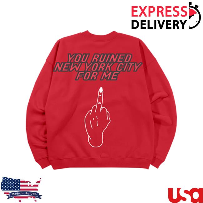 Fletcher Merch You Ruined New York Zip Fletcher Merch You Ruined New York Pull Over Hoodie