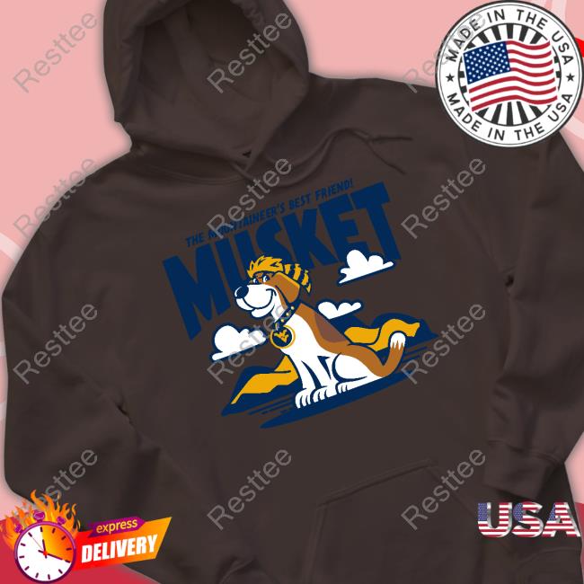 West Virginia The Mountaineer's Best Friend Musket Shirt Homefield Merch Official Homefield Merch West Virginia Musket Tee