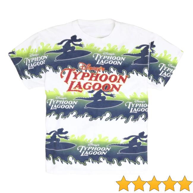 Official Vintage Disney's Typhoon Lagoon Water Park Shirts All Over Print