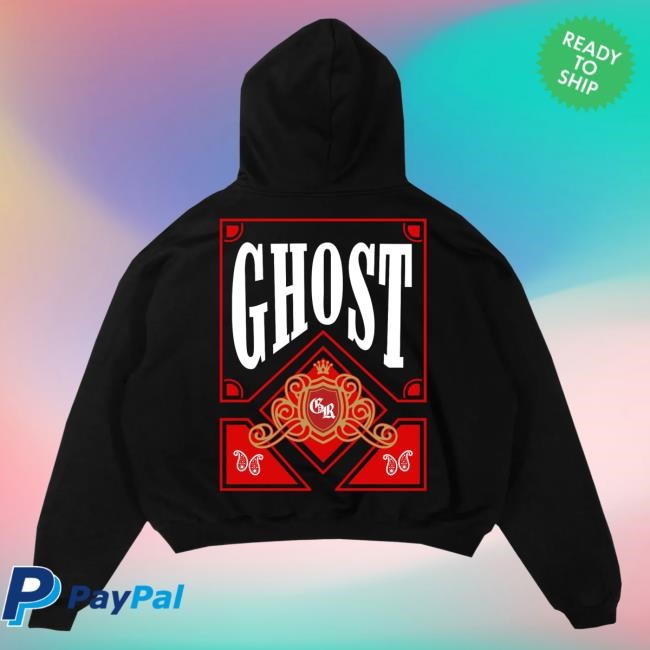 Official Ghost Racing Red Playing Card Hoodies - Black