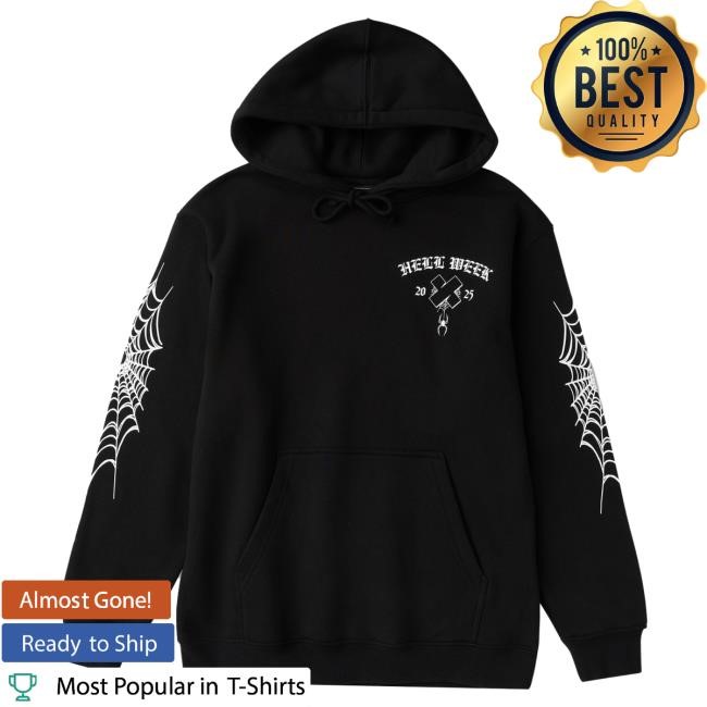 Official Sam And Colby Merch Store Hell Week 2025 Classic Pullover Hoodie Black Xplr Shop