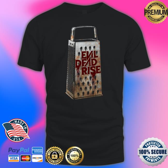 Official Fright Rags Merch Evil Dead Rise Cheese Grater Shirt